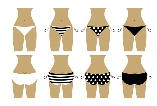 Bikini design inferiore — Vettoriale Stock