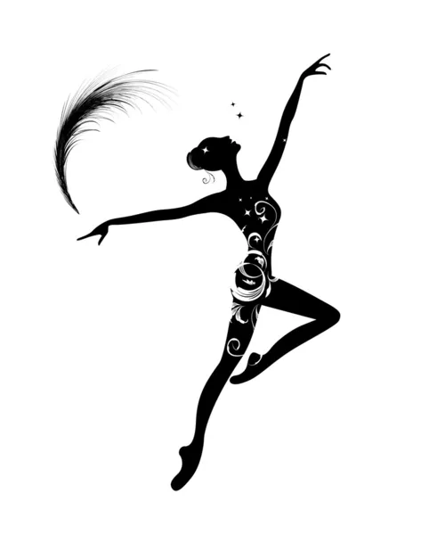 あなたのデザインのためのバレエダンサー — ストックベクタ