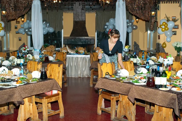 Mulheres em Restaurante — Fotografia de Stock