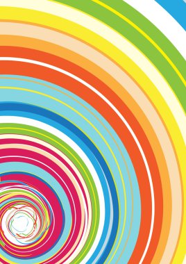 Colorful Rainbow Spiral clipart