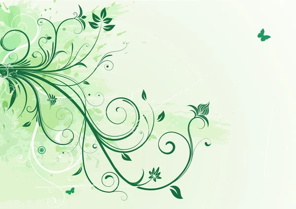 Grunge Floral Background — Stock Photo, Image