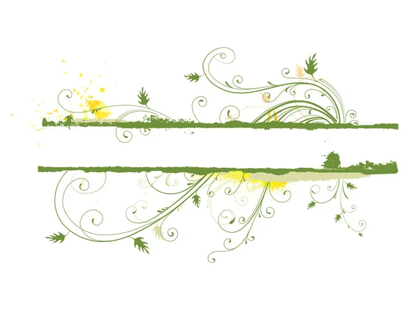 Virágos dekoratív banner — Stock Fotó