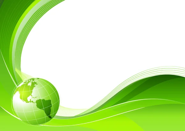 Grüne abstrakte Linien Hintergrund — Stockfoto