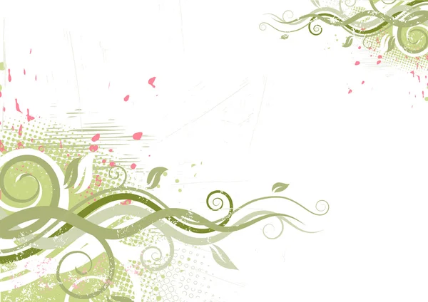 Grunge Floral Background — Stock Photo, Image