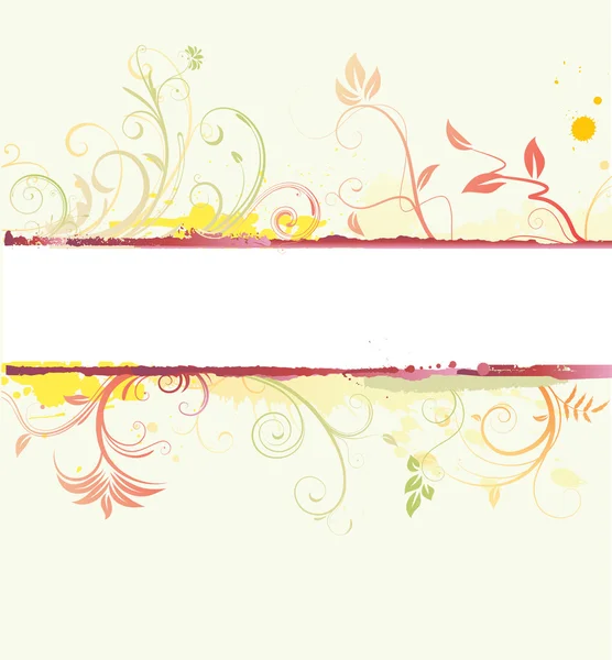 Цветочный Декоративный баннер — стоковое фото