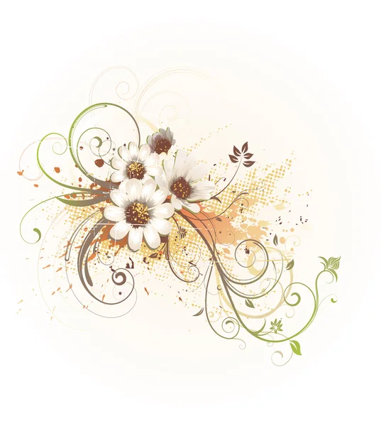 Blommig dekorativa bakgrund — Stockfoto