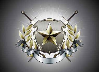 Heraldic shield clipart