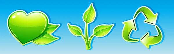 Ecology icon set — Stock Photo, Image
