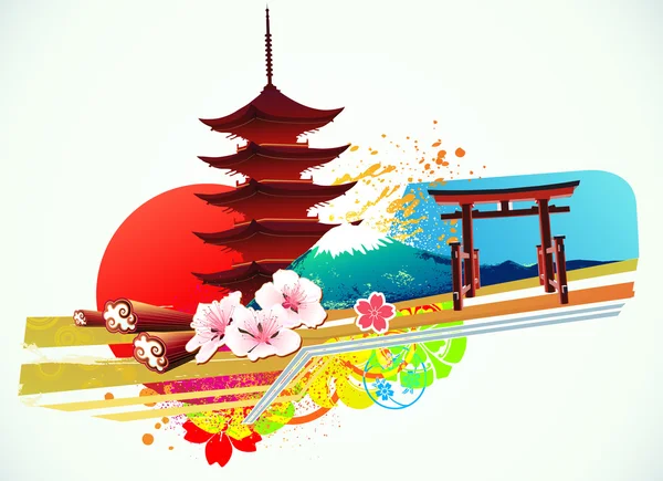 Traditional Japanese background — Stock Photo, Image