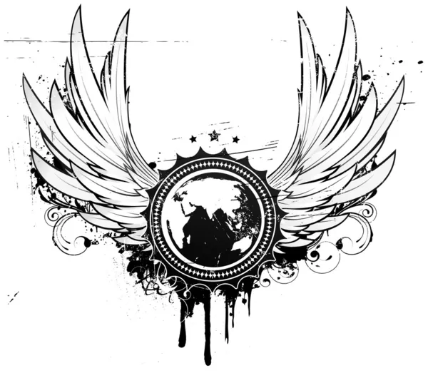Grunge 的徽章 — 图库照片
