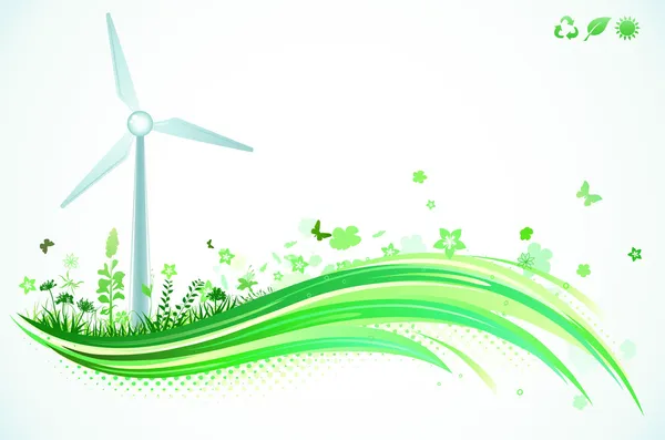 Grüner Öko-Hintergrund — Stockfoto