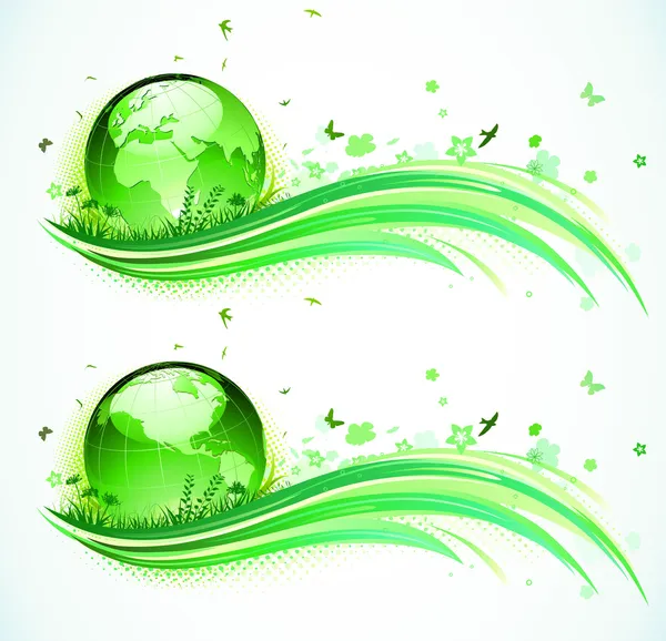 Verde Eco fundo — Fotografia de Stock