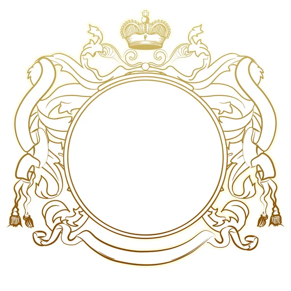 Luxusní heraldický rám — Stock fotografie