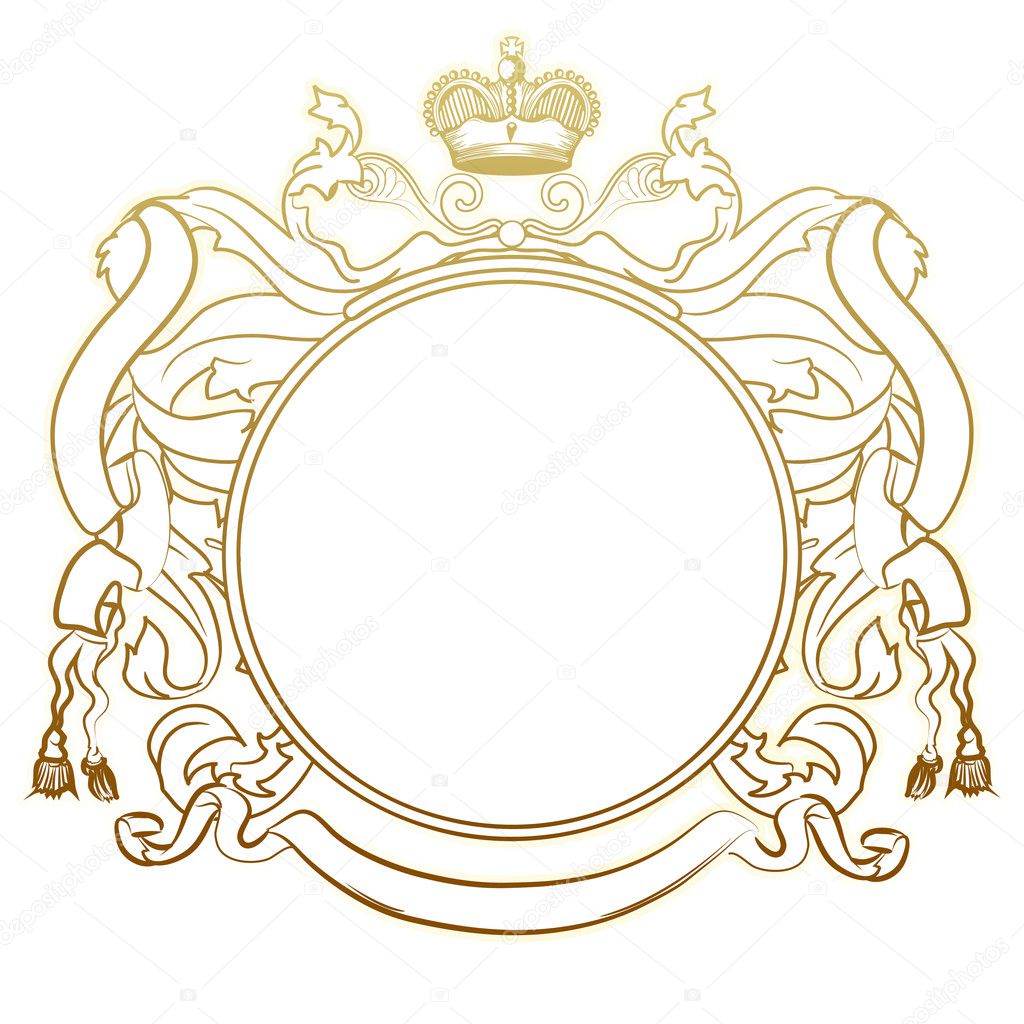 Luxury heraldic frame