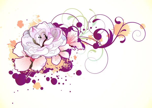 Çiçek dekoratif arka plan — Stok fotoğraf