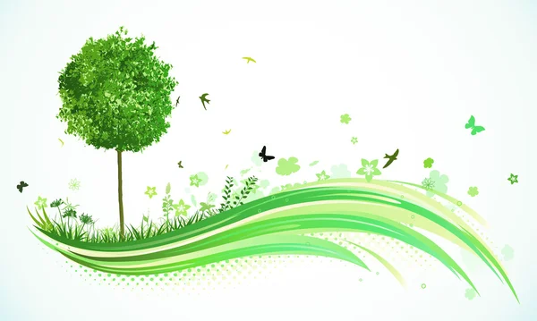 Yeşil Eko arka plan — Stok fotoğraf