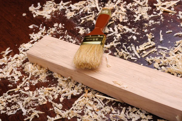 Shavings of wood, — Stock Photo, Image