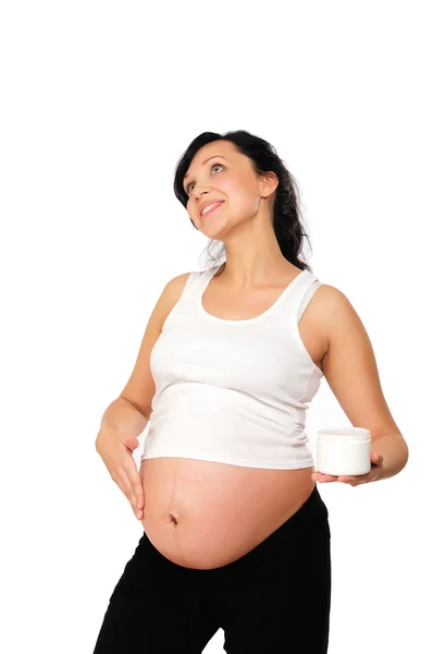 Młoda mama w ciąży — Zdjęcie stockowe