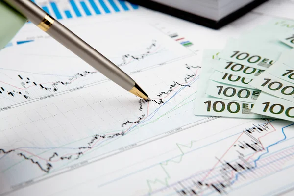 stock image Financial charts and graphs