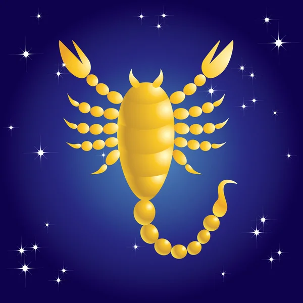 Signo del zodiaco, Escorpio . — Vector de stock
