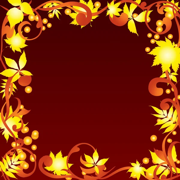 Cadre d'automne . — Image vectorielle
