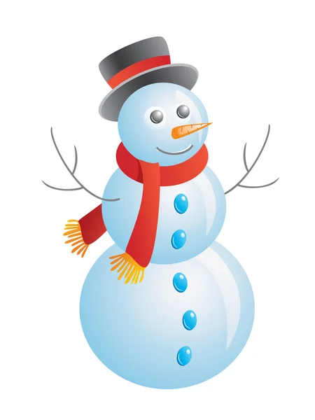Sneeuwpop. — Stockvector