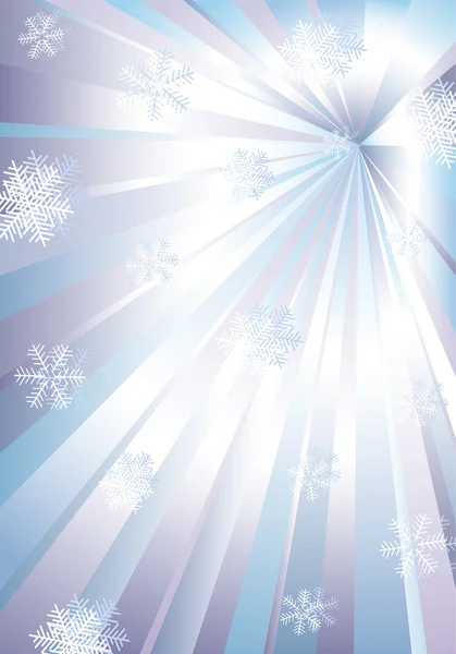 Snowflakes and rays. — Stock Vector