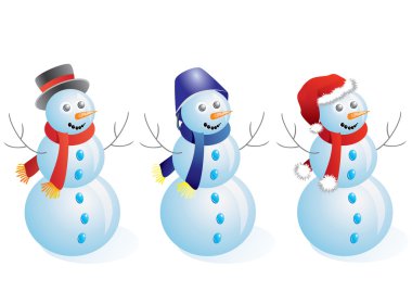 Snowmen. clipart