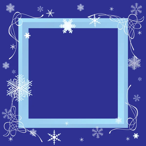 Winter frame. — Stockvector