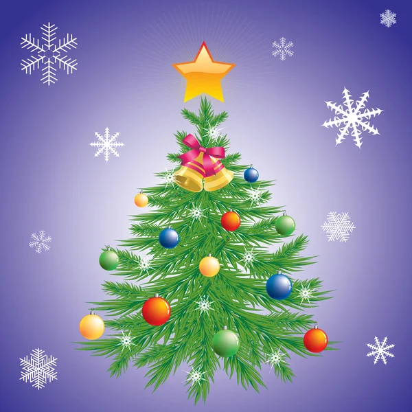 Weihnachtsbaum. — Stockvektor