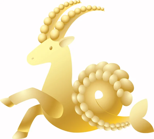 Znak zodiaku - Koziorożec. — Wektor stockowy
