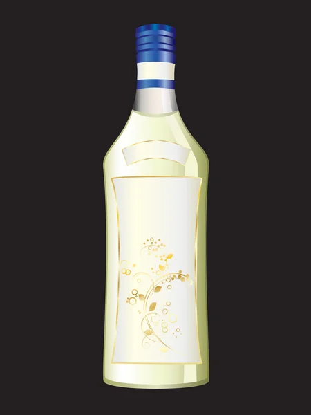 Una botella de vino. — Archivo Imágenes Vectoriales