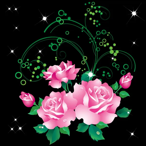 Roses. — Stock Vector