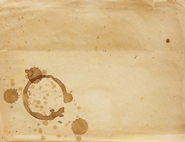 Paper texture with drops of coffee clipart