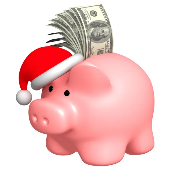 Pieniądze na Boże Narodzenie — Zdjęcie stockowe