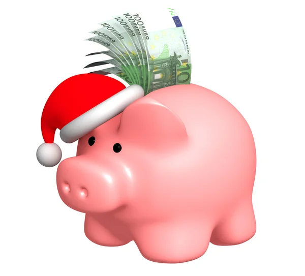 Peníze na Vánoce — Stock fotografie