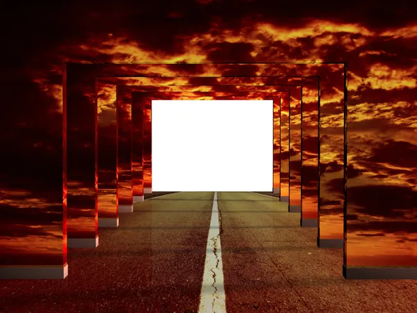 stock image Road illusion