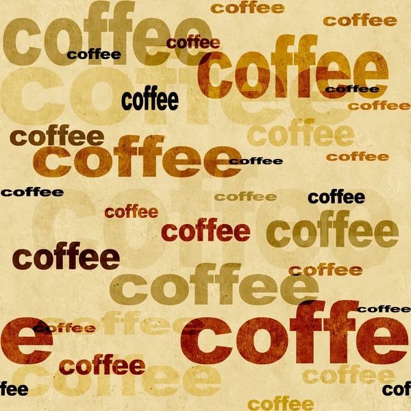 Kaffe - sömlösa grunge bakgrund — Stockfoto