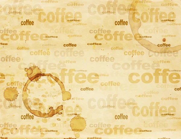 Υφή χαρτί με σταγόνες καφέ — Φωτογραφία Αρχείου