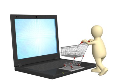 Virtual shopping clipart