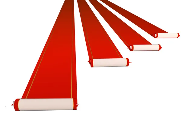Tapetes vermelhos — Fotografia de Stock