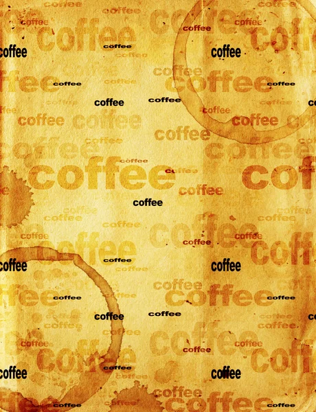 Tekstury papieru z kropli kawy — Zdjęcie stockowe