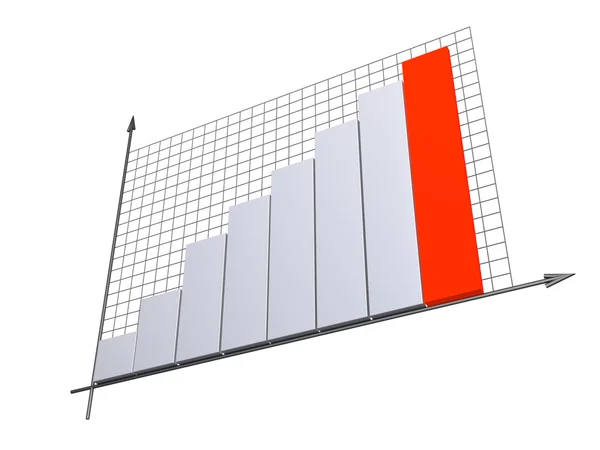 Diagrama 3d — Foto de Stock