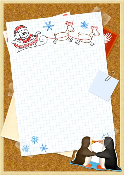 Brief aan de kerstman — Stockfoto