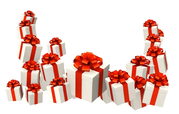 Gifts Objects Isolated White — Stock Photo, Image