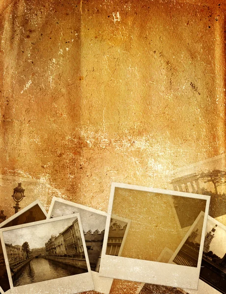 Гранжевий Фон Старими Фотографіями Текстурою Паперу — стокове фото