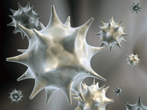 Колония Патогенных Вирусов Рендеринг — стоковое фото