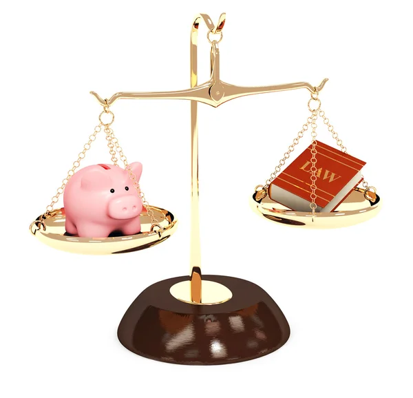 Law and money — Stock Photo, Image