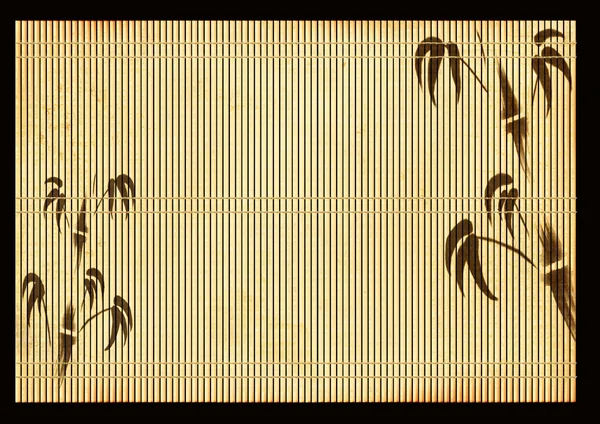Фон Древний Японский Тростниковый Мат — стоковое фото