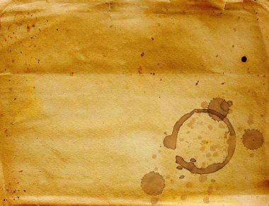 Paper texture with drops of coffee clipart